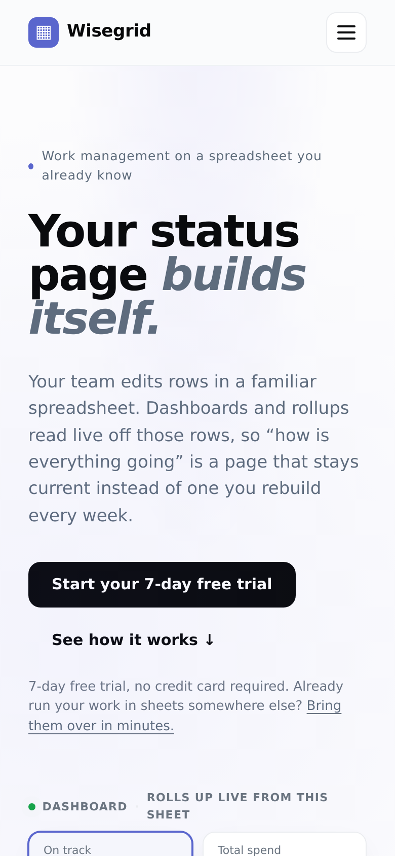 Homepage / Lander