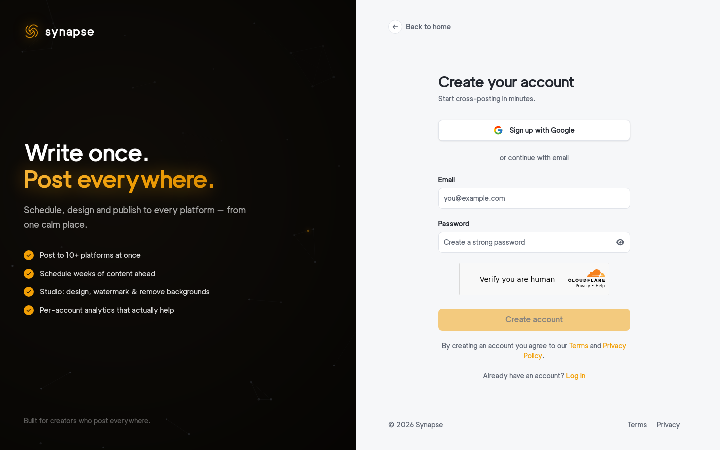 Signup