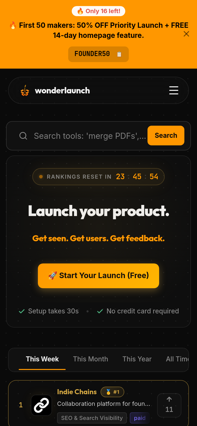 Homepage / Lander