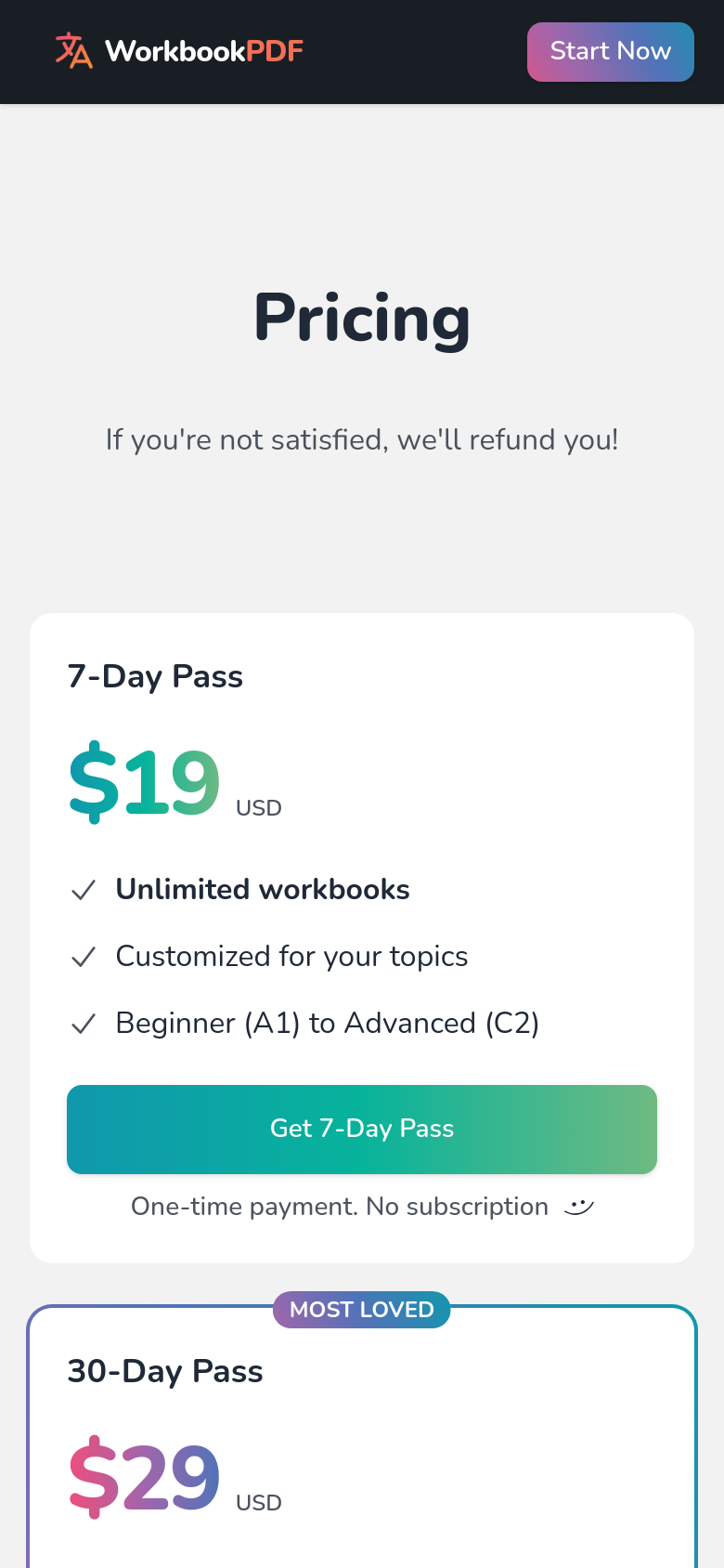 Pricing