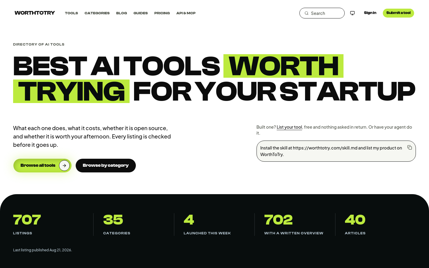 Captured Homepage / Lander