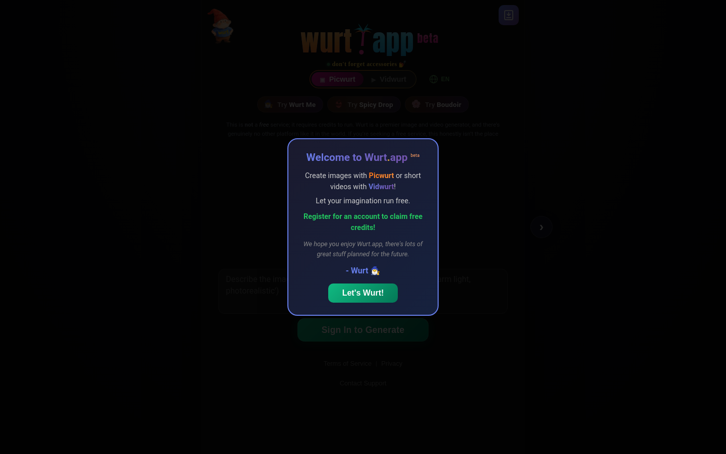 Captured Homepage / Lander