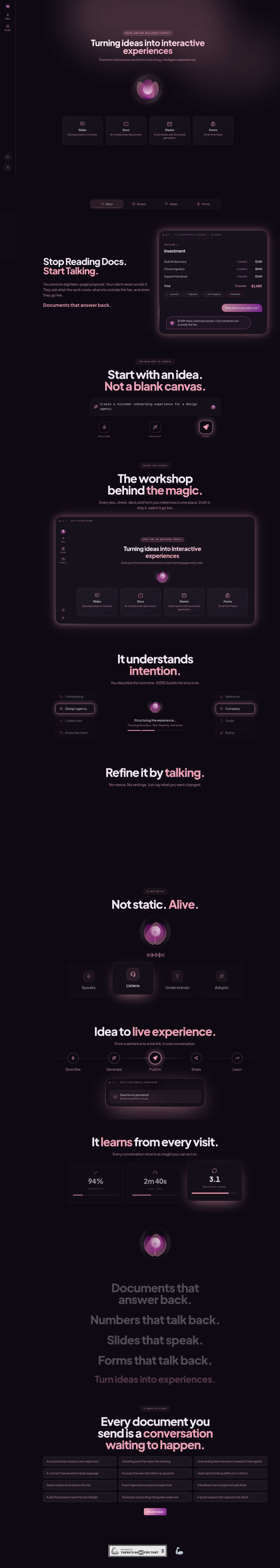 Features section of wzrd.to