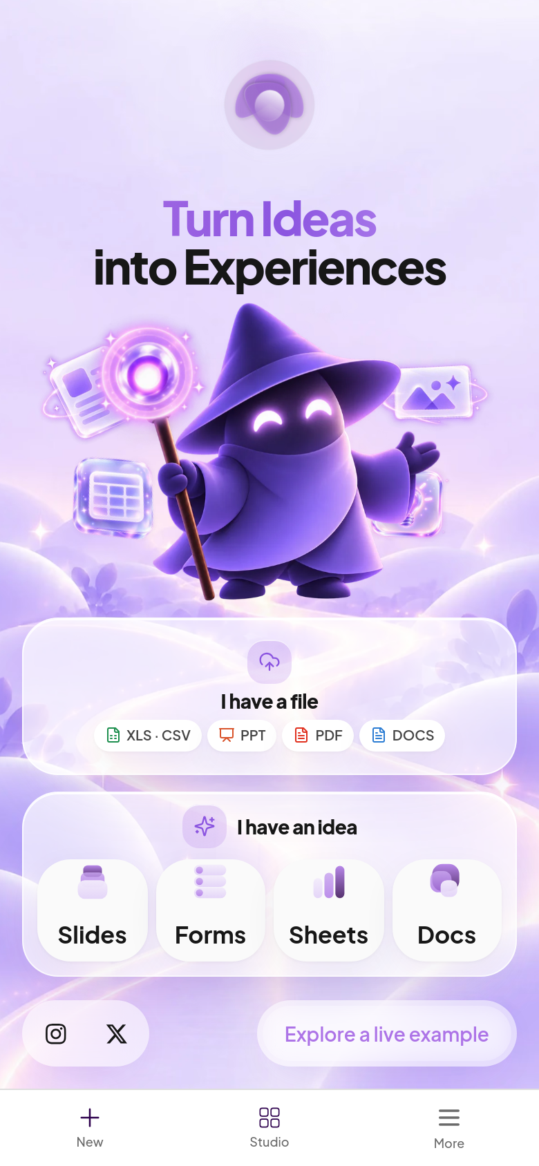 Homepage / Lander