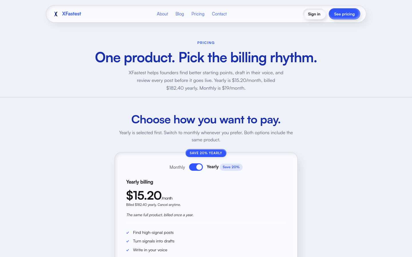Pricing