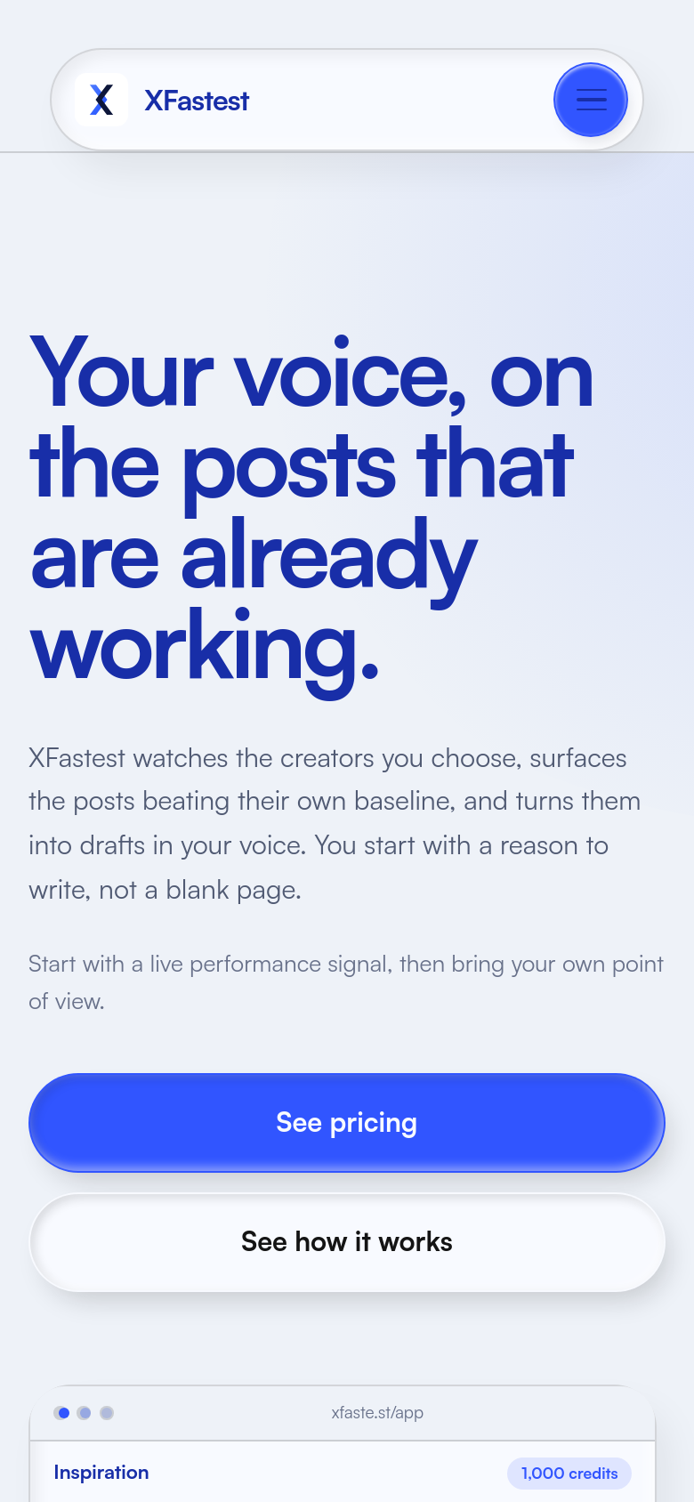 Homepage / Lander