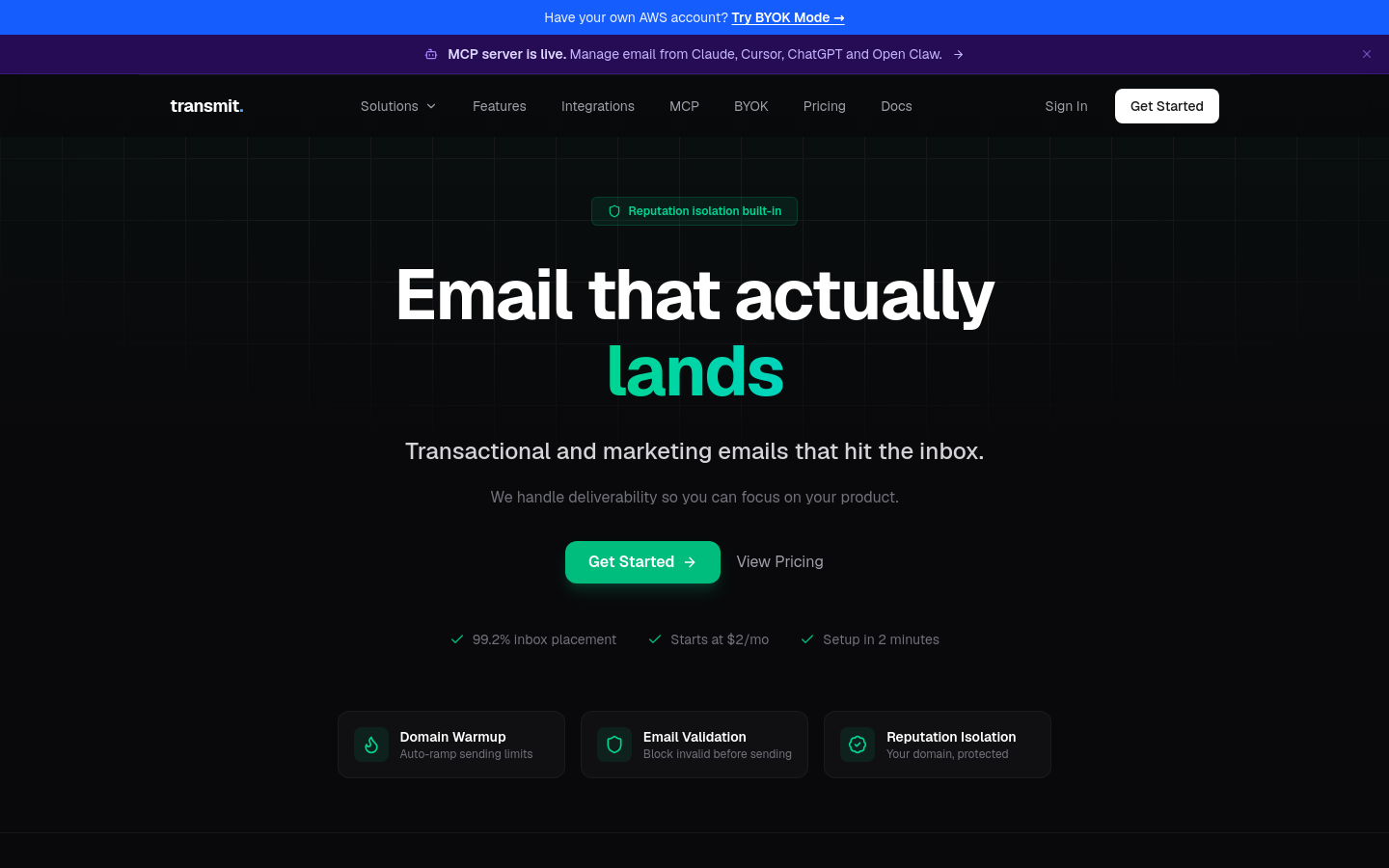 Captured Homepage / Lander