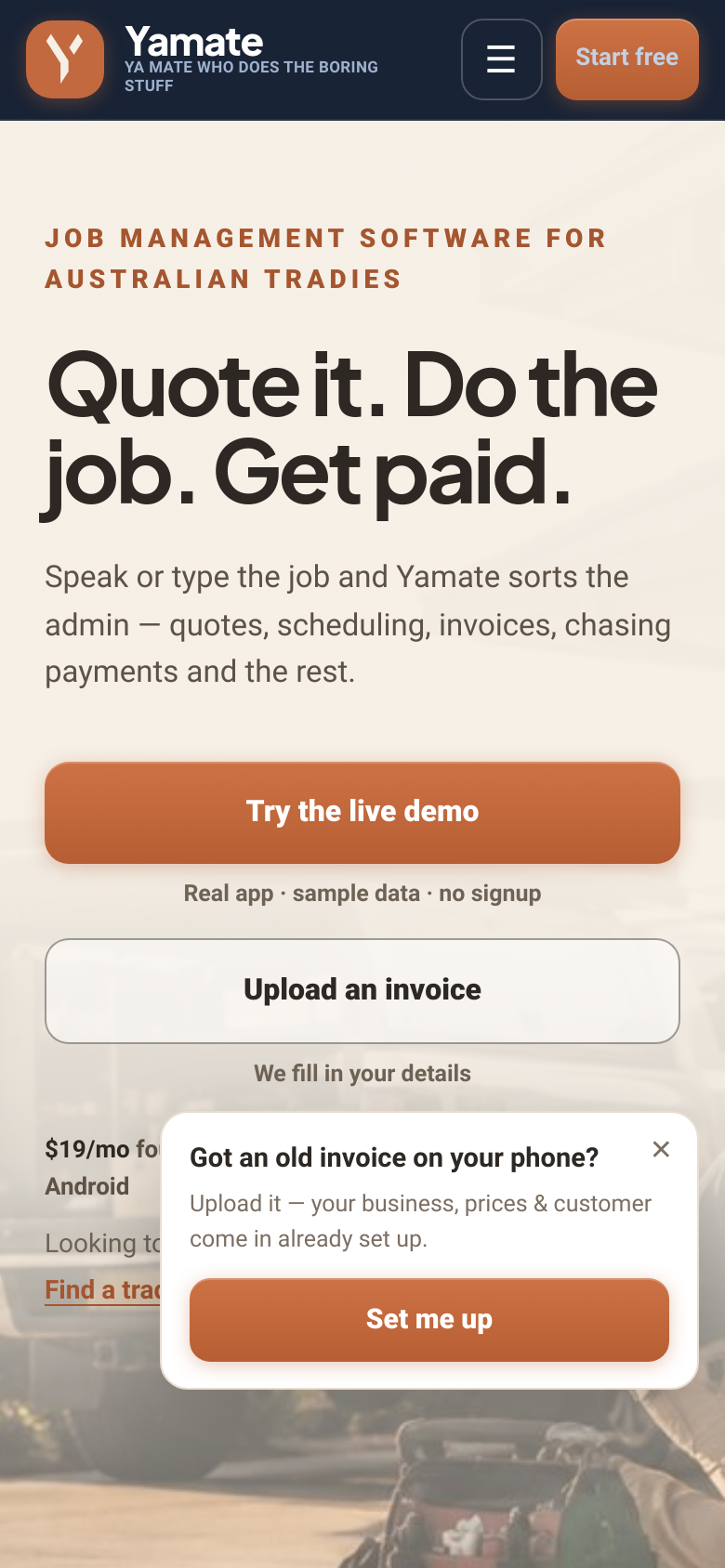 Homepage / Lander