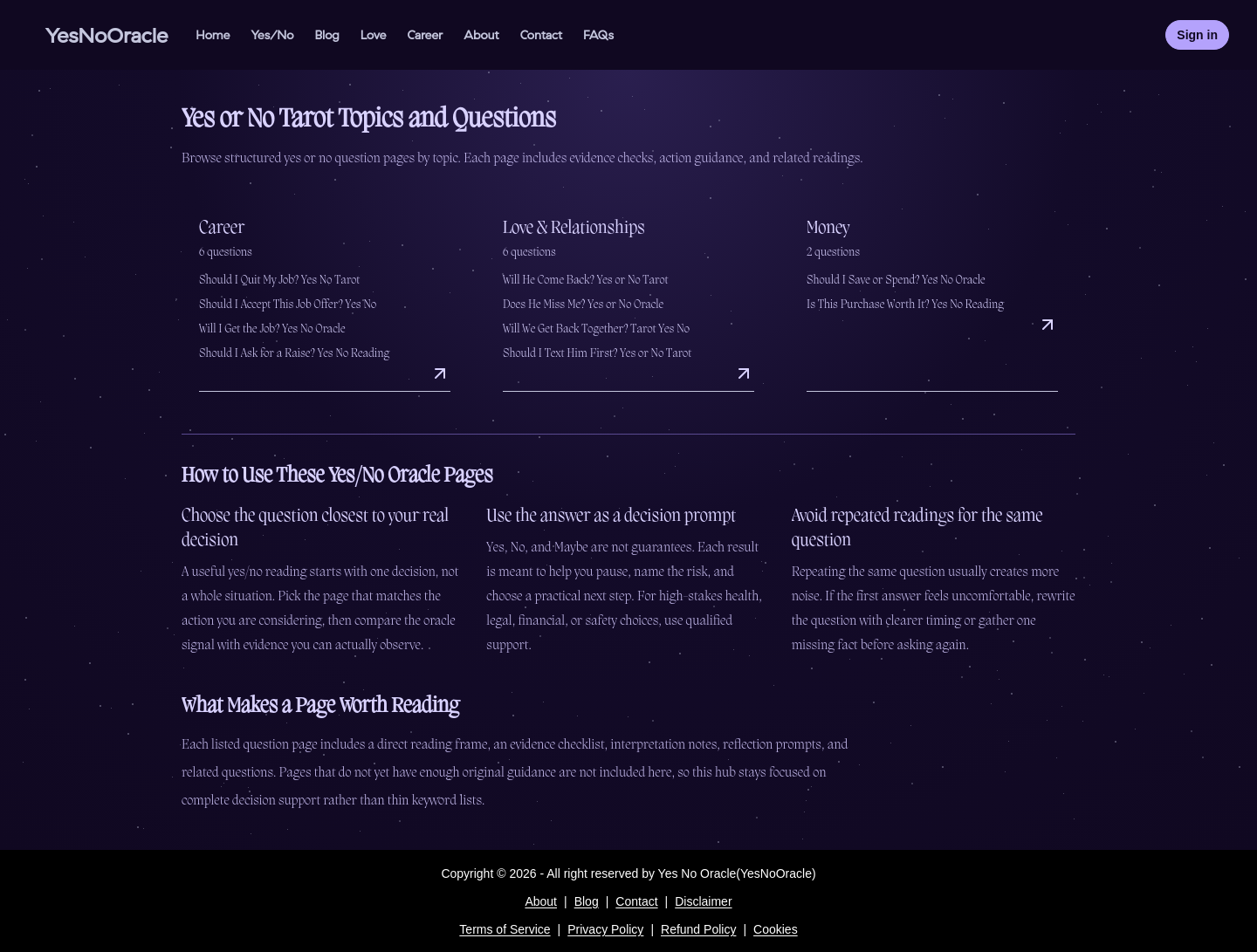 yesnooracle.co — 