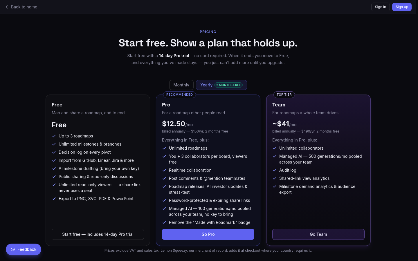 Pricing