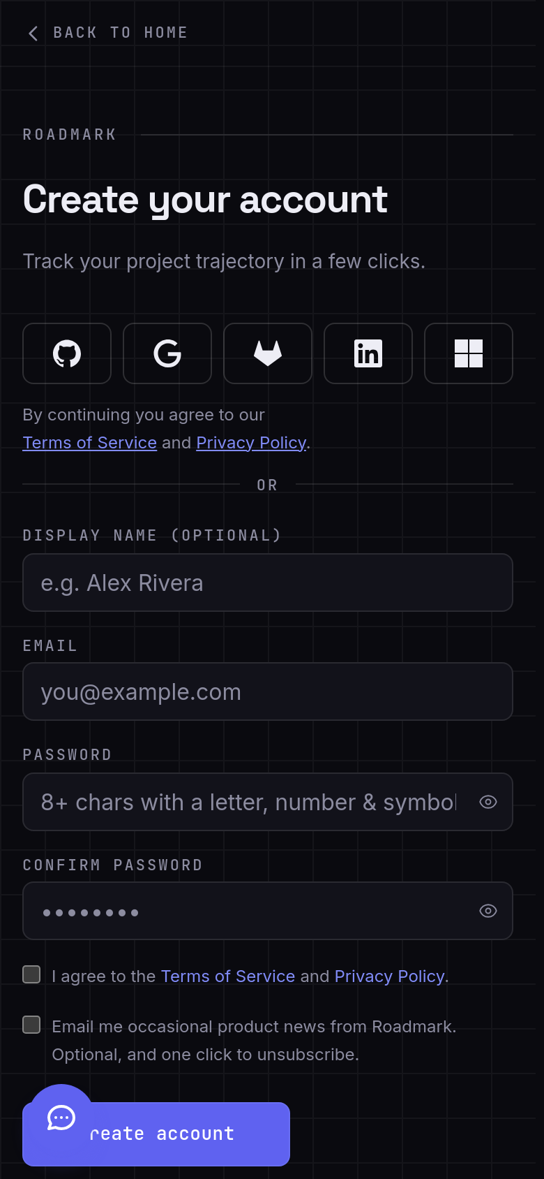 Signup