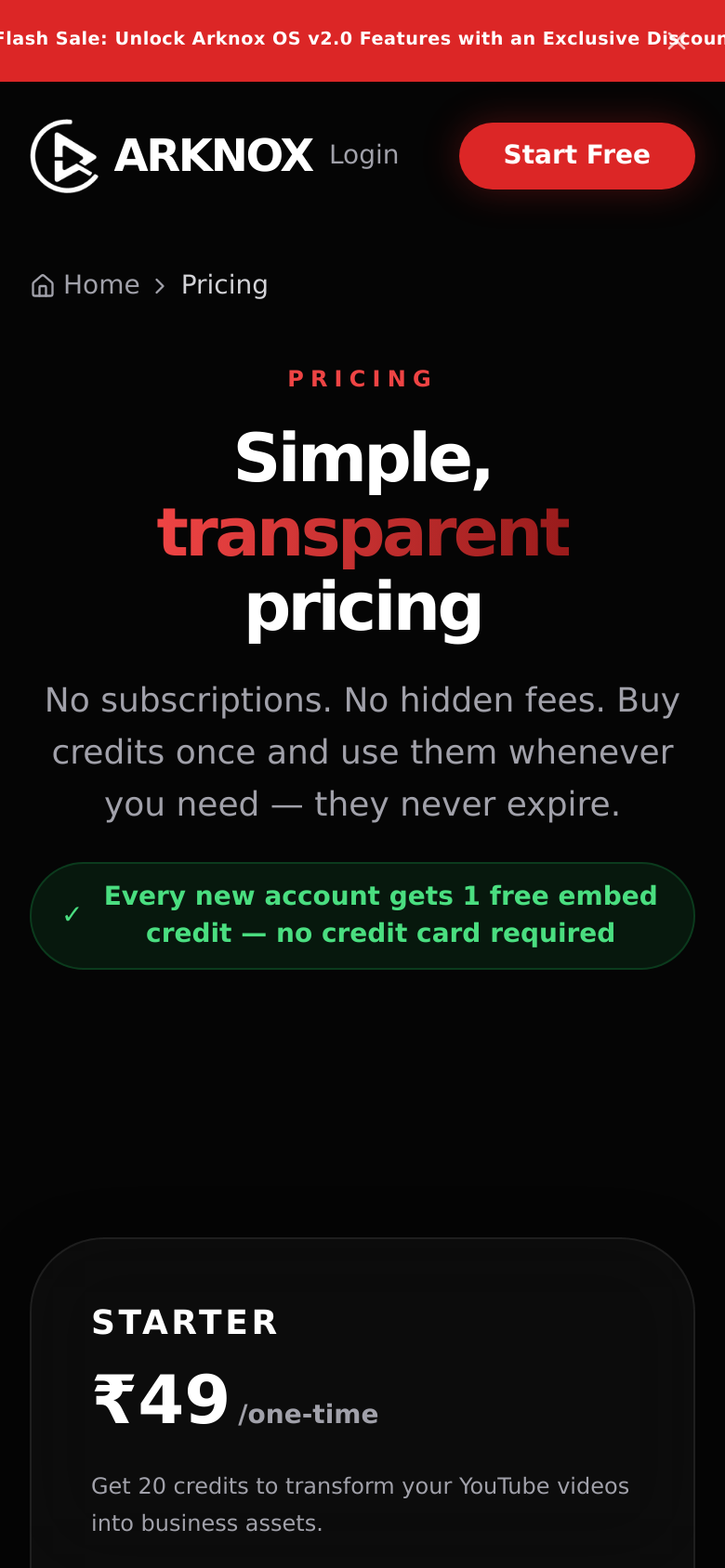 Pricing
