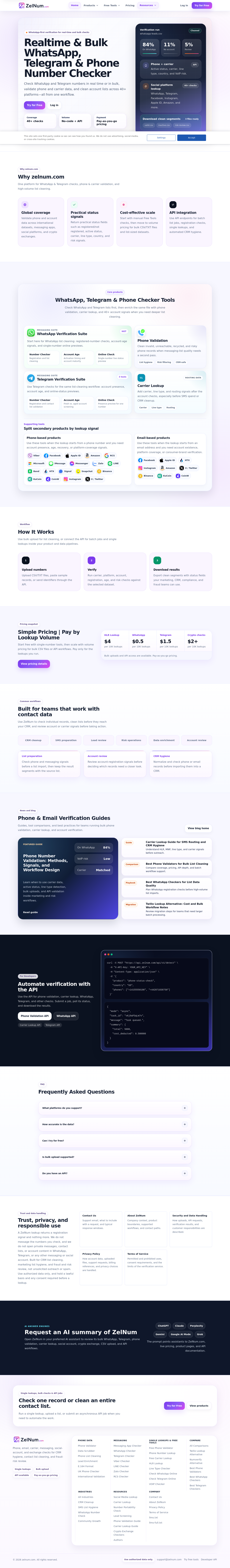 zelnum.com — The Pricing Page