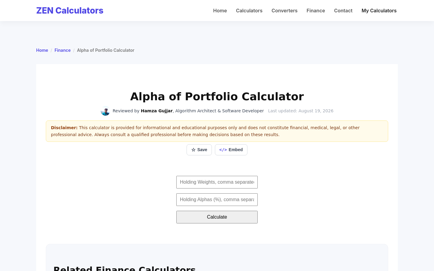 Portfolio Alpha