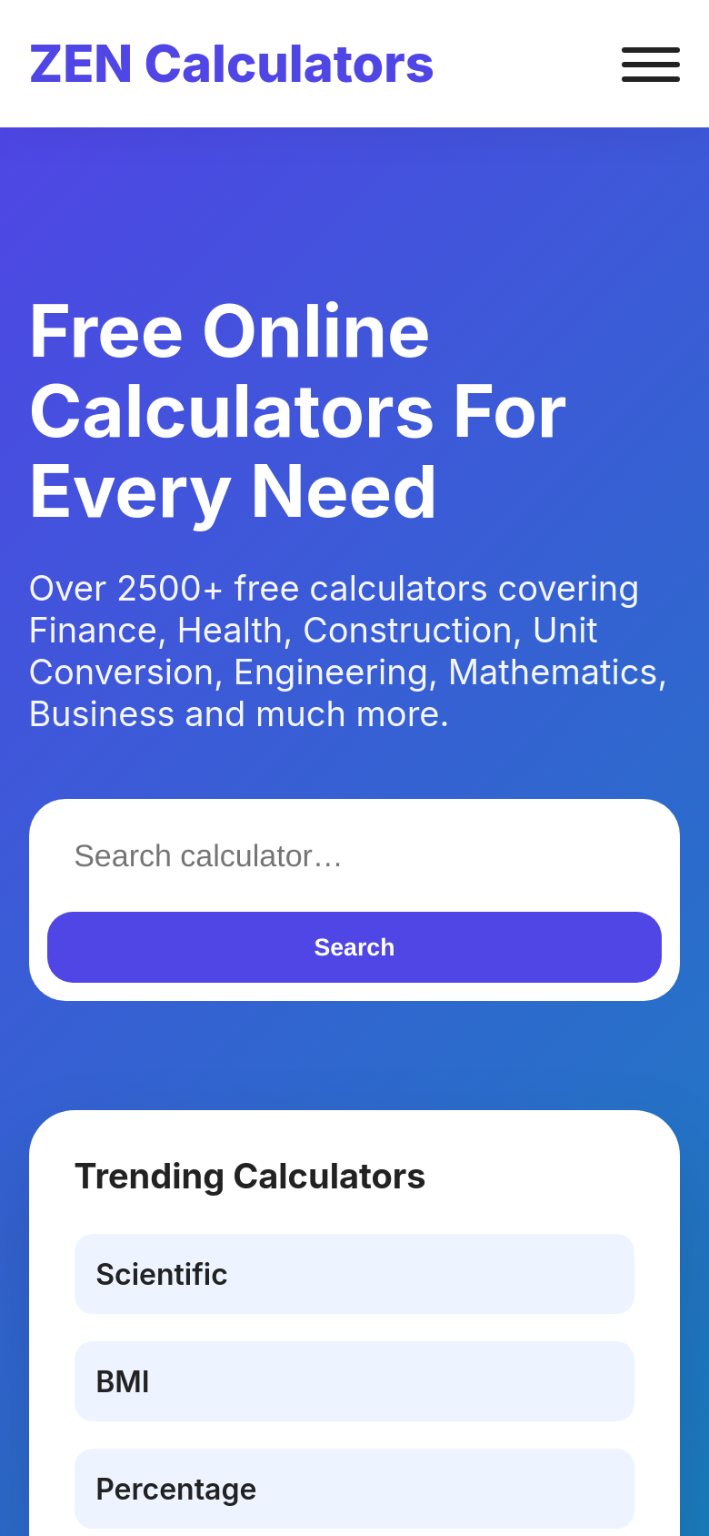 Homepage / Lander