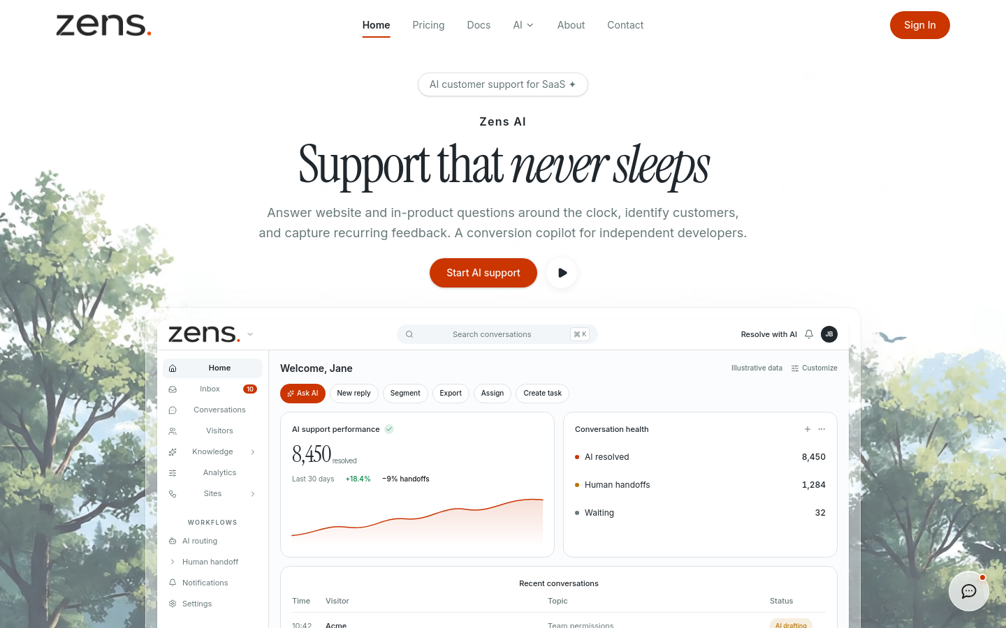 Captured Homepage / Lander