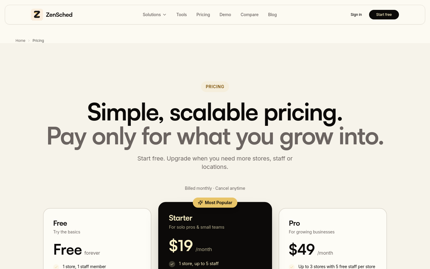Pricing