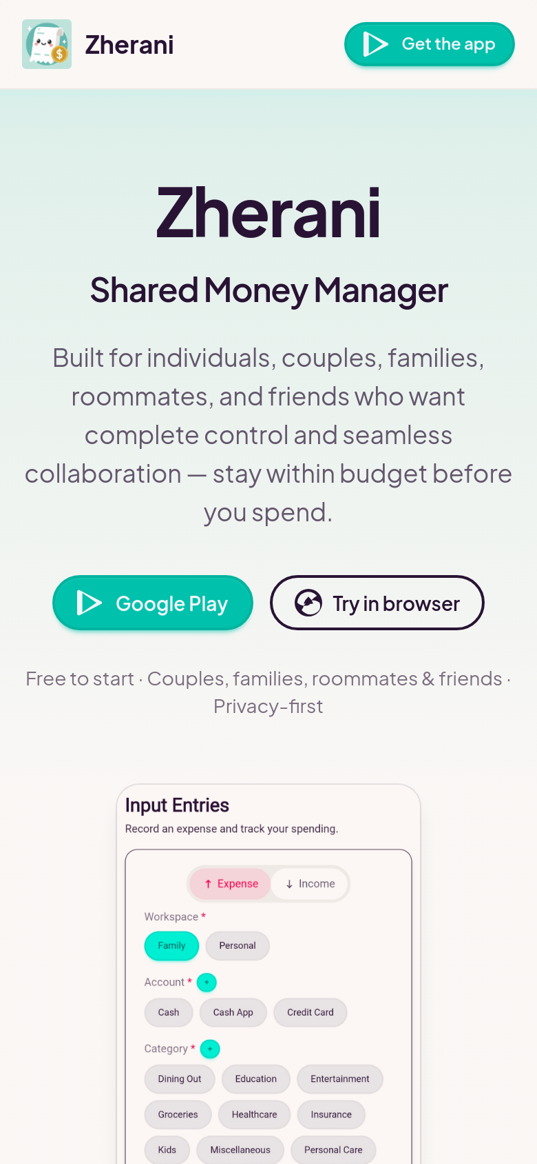 Homepage / Lander