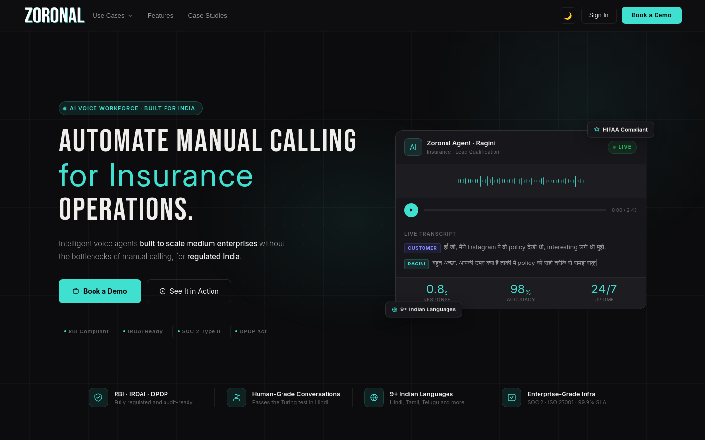 Captured Homepage / Lander