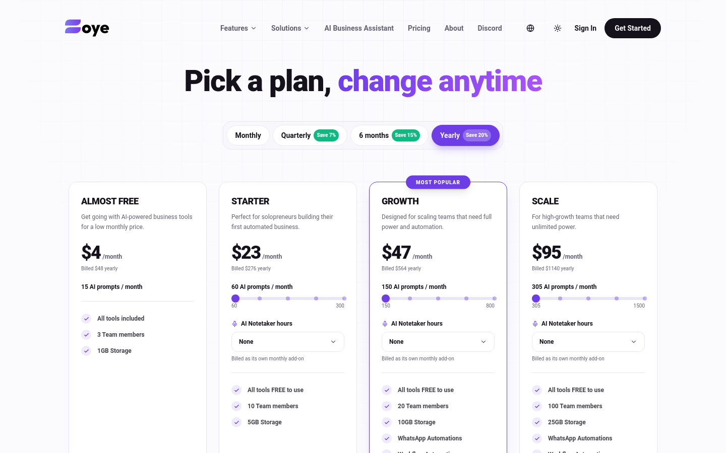 Pricing