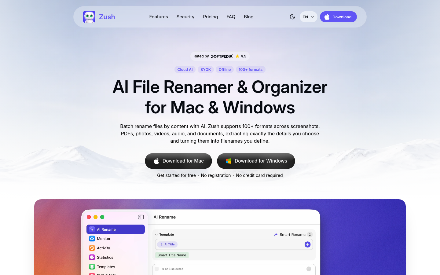 Captured Homepage / Lander