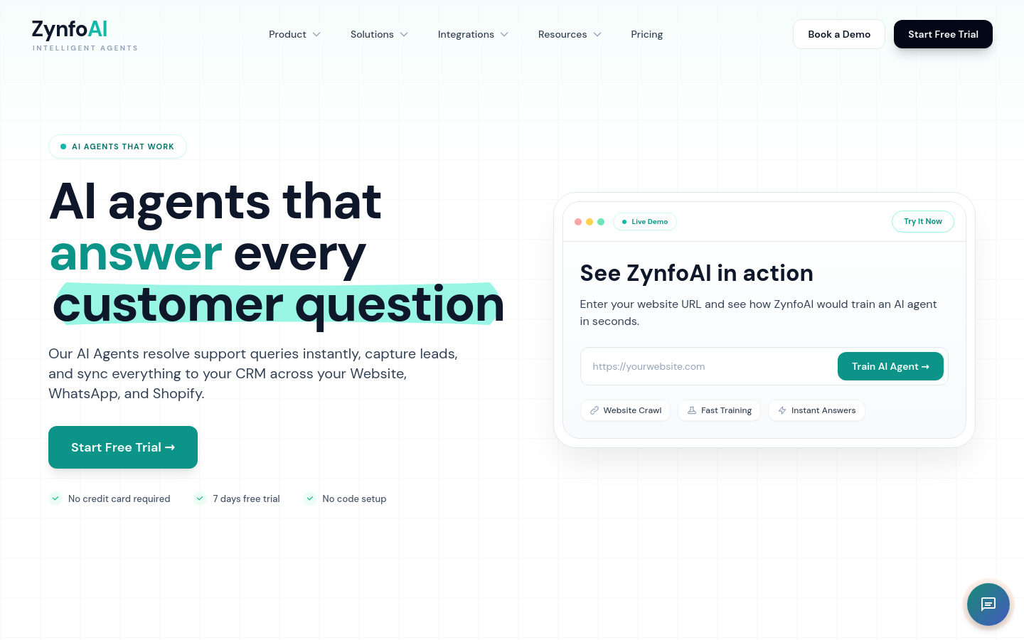 Captured Homepage / Lander
